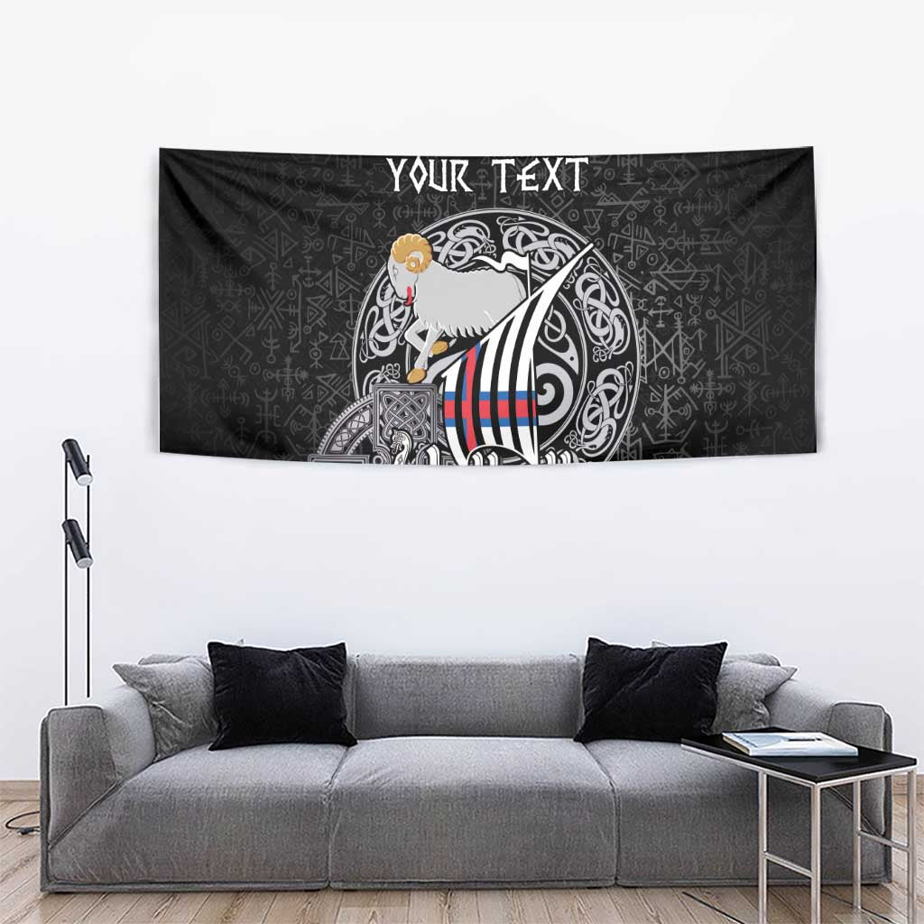 Personalized Viking Faroe Islands Tapestry Valhalla Viking Pattern