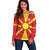 Personalized North Macedonia Off Shoulder Sweater Flag Style