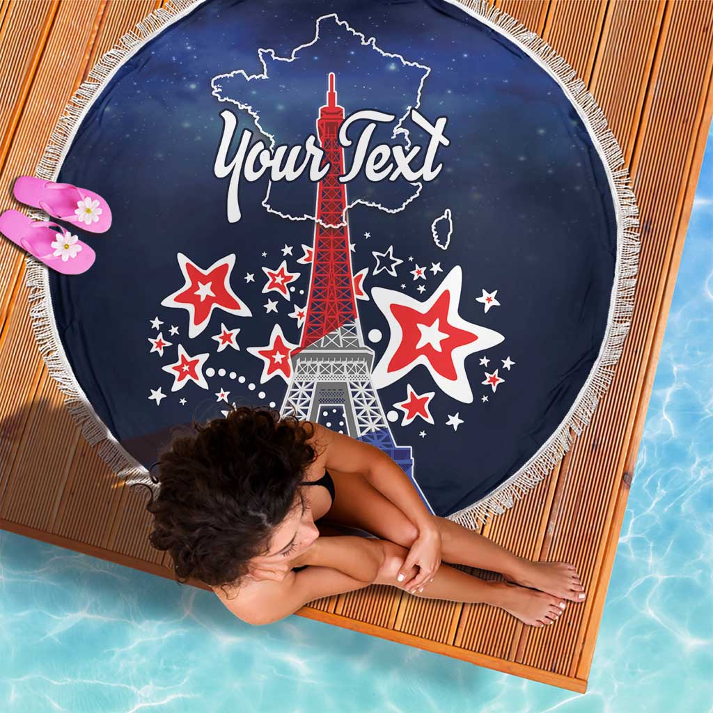 Personalized Happy Bastille Day Beach Blanket Vive la France!