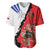 Chile Lapageria Rosea Baseball Jersey With Flag Color - Wonder Print Shop