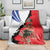 Chile Lapageria Rosea Blanket With Flag Color