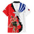 Chile Lapageria Rosea Family Matching Puletasi and Hawaiian Shirt With Flag Color - Wonder Print Shop