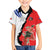 Chile Lapageria Rosea Family Matching Puletasi and Hawaiian Shirt With Flag Color - Wonder Print Shop