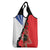 Chile Lapageria Rosea Grocery Bag With Flag Color