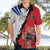 Chile Lapageria Rosea Hawaiian Shirt With Flag Color - Wonder Print Shop