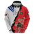 Chile Lapageria Rosea Hoodie With Flag Color - Wonder Print Shop