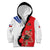 Chile Lapageria Rosea Kid Hoodie With Flag Color - Wonder Print Shop