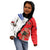 Chile Lapageria Rosea Kid Hoodie With Flag Color - Wonder Print Shop