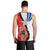 Chile Lapageria Rosea Men Tank Top With Flag Color - Wonder Print Shop