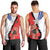 Chile Lapageria Rosea Men Tank Top With Flag Color - Wonder Print Shop