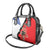 Chile Lapageria Rosea Shoulder Handbag With Flag Color