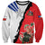 Chile Lapageria Rosea Sweatshirt With Flag Color - Wonder Print Shop