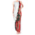 Chile Lapageria Rosea Tank Maxi Dress With Flag Color - Wonder Print Shop