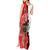 Chile Lapageria Rosea Tank Maxi Dress With Flag Color - Wonder Print Shop