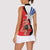 Chile Lapageria Rosea Women Sleeveless Polo Shirt With Flag Color - Wonder Print Shop