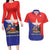 Chile Coat Of Arms Couples Matching Long Sleeve Bodycon Dress and Hawaiian Shirt With Flag Style - Wonder Print Shop