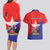 Chile Coat Of Arms Couples Matching Long Sleeve Bodycon Dress and Hawaiian Shirt With Flag Style - Wonder Print Shop