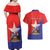 Chile Coat Of Arms Couples Matching Off Shoulder Maxi Dress and Hawaiian Shirt With Flag Style - Wonder Print Shop