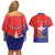 Chile Coat Of Arms Couples Matching Off Shoulder Short Dress and Hawaiian Shirt With Flag Style - Wonder Print Shop