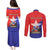 Chile Coat Of Arms Couples Matching Puletasi and Long Sleeve Button Shirt With Flag Style - Wonder Print Shop