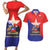 Chile Coat Of Arms Couples Matching Short Sleeve Bodycon Dress and Hawaiian Shirt With Flag Style - Wonder Print Shop