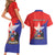 Chile Coat Of Arms Couples Matching Short Sleeve Bodycon Dress and Hawaiian Shirt With Flag Style - Wonder Print Shop