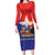 Chile Coat Of Arms Family Matching Long Sleeve Bodycon Dress and Hawaiian Shirt With Flag Style - Wonder Print Shop