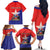 Chile Coat Of Arms Family Matching Off The Shoulder Long Sleeve Dress and Hawaiian Shirt With Flag Style - Wonder Print Shop