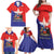 Chile Coat Of Arms Family Matching Off Shoulder Maxi Dress and Hawaiian Shirt With Flag Style - Wonder Print Shop