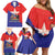 Chile Coat Of Arms Family Matching Off Shoulder Short Dress and Hawaiian Shirt With Flag Style - Wonder Print Shop