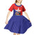 Chile Coat Of Arms Kid Short Sleeve Dress With Flag Style - Wonder Print Shop