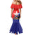 Chile Coat Of Arms Mermaid Dress With Flag Style - Wonder Print Shop