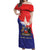 Chile Coat Of Arms Off Shoulder Maxi Dress With Flag Style - Wonder Print Shop