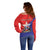 Chile Coat Of Arms Off Shoulder Sweater With Flag Style - Wonder Print Shop