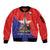 Chile Coat Of Arms Sleeve Zip Bomber Jacket With Flag Style - Wonder Print Shop