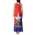 Chile Coat Of Arms Tank Maxi Dress With Flag Style - Wonder Print Shop