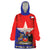 Chile Coat Of Arms Wearable Blanket Hoodie With Flag Style - Wonder Print Shop