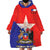 Chile Coat Of Arms Wearable Blanket Hoodie With Flag Style - Wonder Print Shop