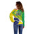 Custom Brazil Independence Day Off Shoulder Sweater Toco Toucan Ordem e Progresso - Wonder Print Shop