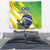 Custom Brazil Independence Day Tapestry Toco Toucan Ordem e Progresso