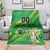 Custom Brazil Happy Independence Day Blanket Cristo Redentor Flag Style