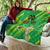 Custom Brazil Happy Independence Day Quilt Cristo Redentor Flag Style