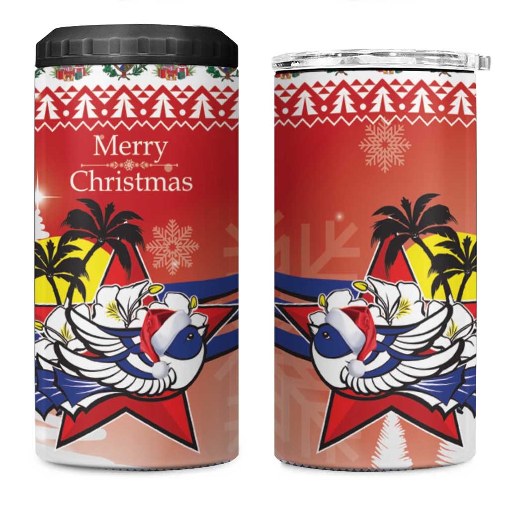 Cuba Cuban Trogon Christmas 4 in 1 Can Cooler Tumbler Patria o Muerte Venceremos - Wonder Print Shop