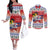 Cuba Cuban Trogon Christmas Couples Matching Off The Shoulder Long Sleeve Dress and Long Sleeve Button Shirt Patria o Muerte Venceremos