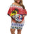 Cuba Cuban Trogon Christmas Family Matching Off Shoulder Short Dress and Hawaiian Shirt Patria o Muerte Venceremos - Wonder Print Shop