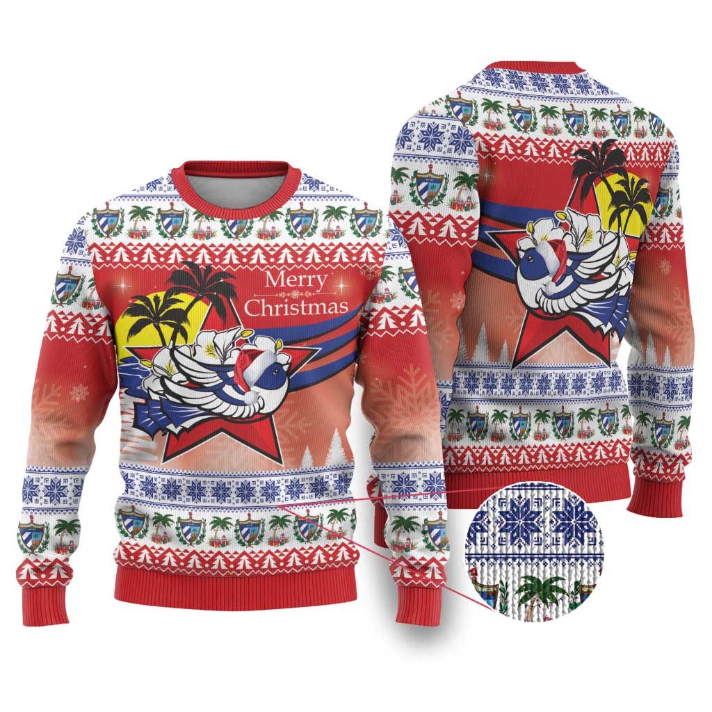 Cuba Cuban Trogon Christmas Ugly Christmas Sweater Patria o Muerte Venceremos - Wonder Print Shop