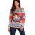 Cuba Cuban Trogon Christmas Off Shoulder Sweater Patria o Muerte Venceremos - Wonder Print Shop