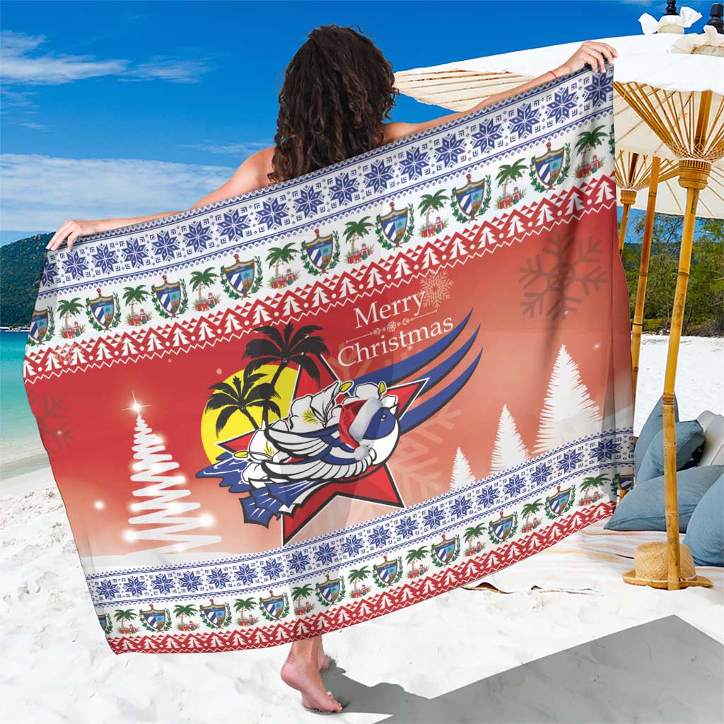 Cuba Cuban Trogon Christmas Sarong Patria o Muerte Venceremos