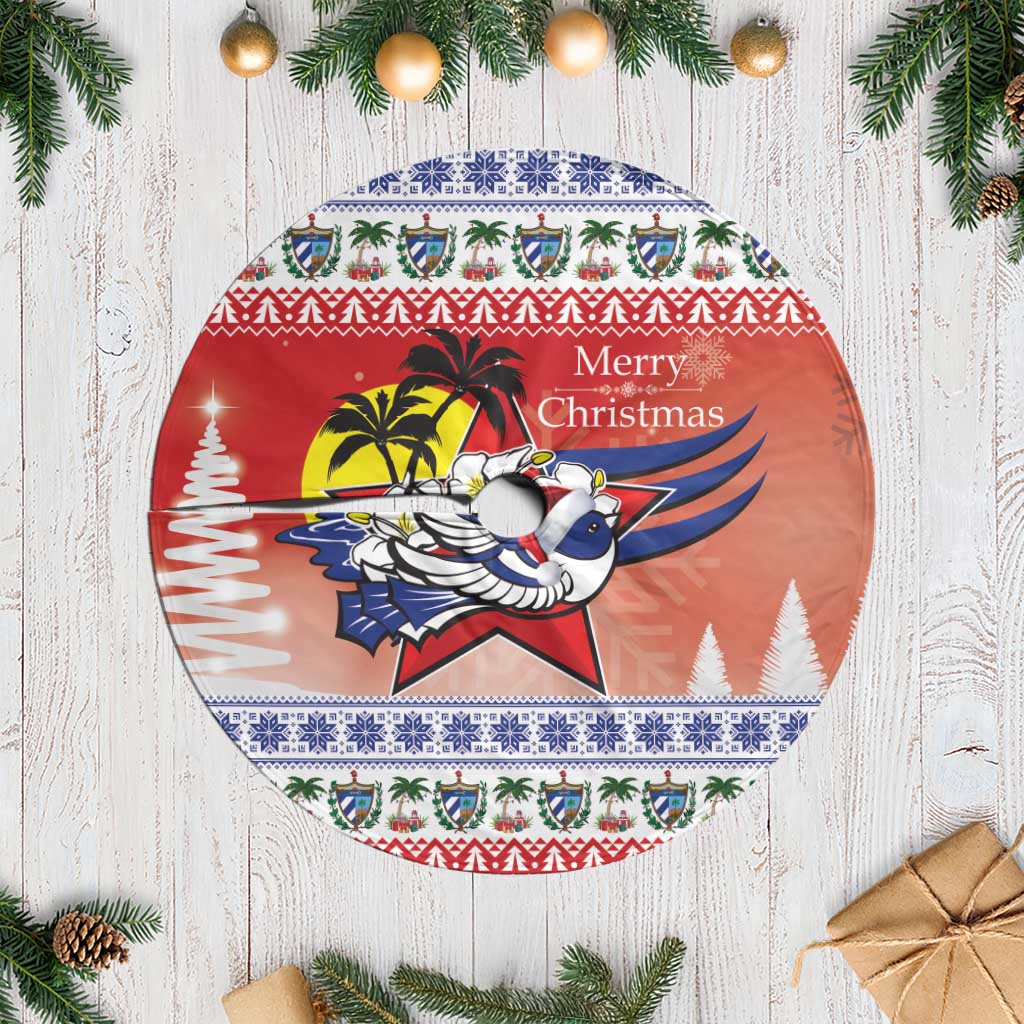 Cuba Cuban Trogon Christmas Tree Skirt Patria o Muerte Venceremos - Wonder Print Shop