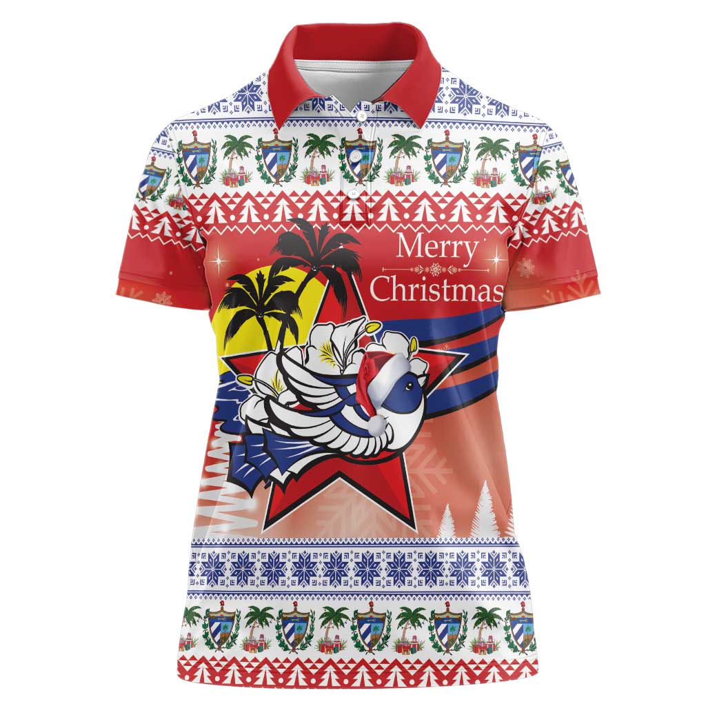 Cuba Cuban Trogon Christmas Women Polo Shirt Patria o Muerte Venceremos - Wonder Print Shop